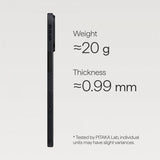 Pitaka iPhone 17 -kuori Edge Black/Grey Twill