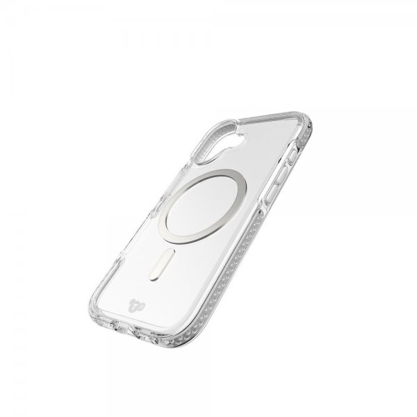 Tech21 iPhone 17 -suojakuori EvoCrystal MagSafe Metallic Silver