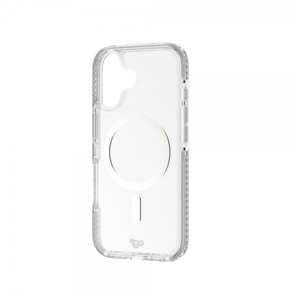 Tech21 iPhone 17 -suojakuori EvoCrystal MagSafe Metallic Silver