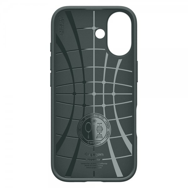 Spigen iPhone 17 -kuori Liquid Air Abyss Green