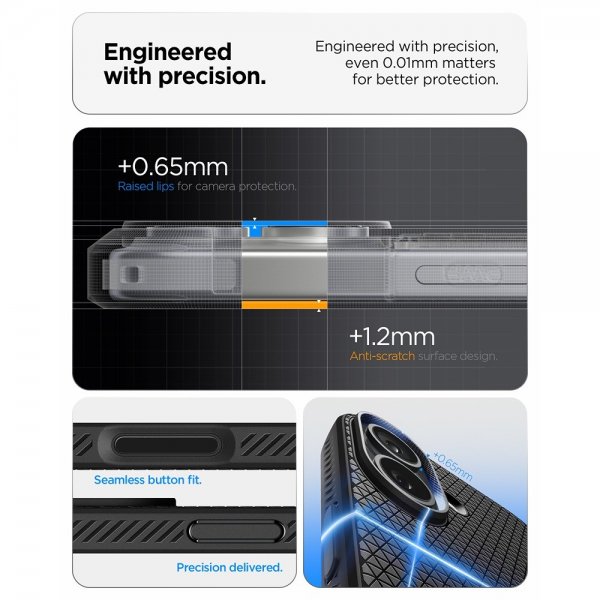 Spigen iPhone 17 -suojakuori Liquid Air Matte Black