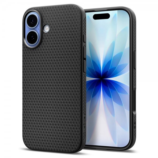 Spigen iPhone 17 -suojakuori Liquid Air Matte Black