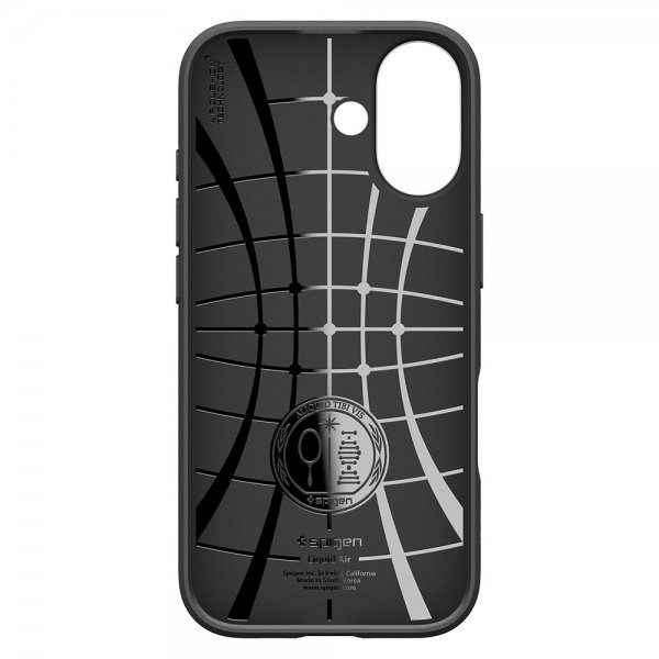 Spigen iPhone 17 -suojakuori Liquid Air Matte Black
