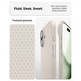 Spigen iPhone 17 -kuori, Liquid Air, Natural Titanium