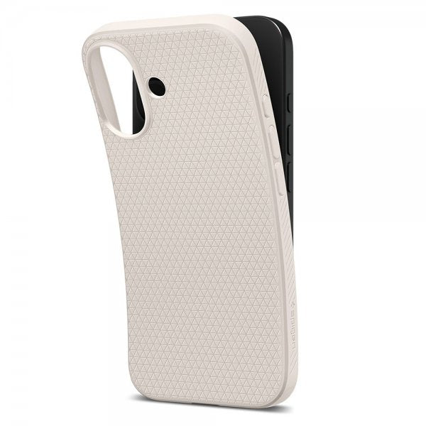 Spigen iPhone 17 -kuori, Liquid Air, Natural Titanium