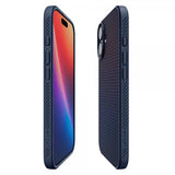 Spigen iPhone 17 -suojakuori Liquid Air Navy Blue