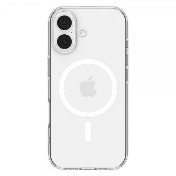 Spigen iPhone 17 -suojakuori Liquid Crystal MagFit Clear White