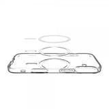 Spigen iPhone 17 -suojakuori Liquid Crystal MagFit Clear White