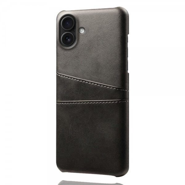 iPhone 17 kuoret kahdella korttipaikalla Musta