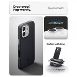 Spigen iPhone 17 -suojakuori Nano Pop MagFit Black Sesame