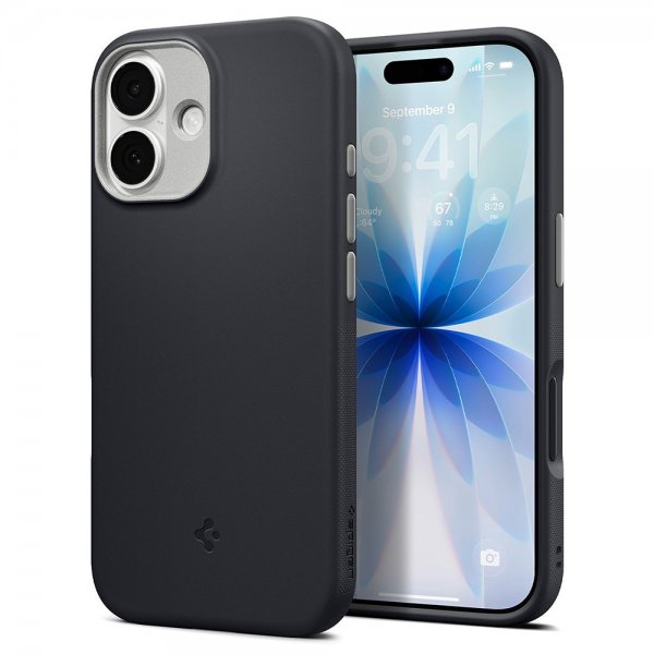 Spigen iPhone 17 -suojakuori Nano Pop MagFit Black Sesame