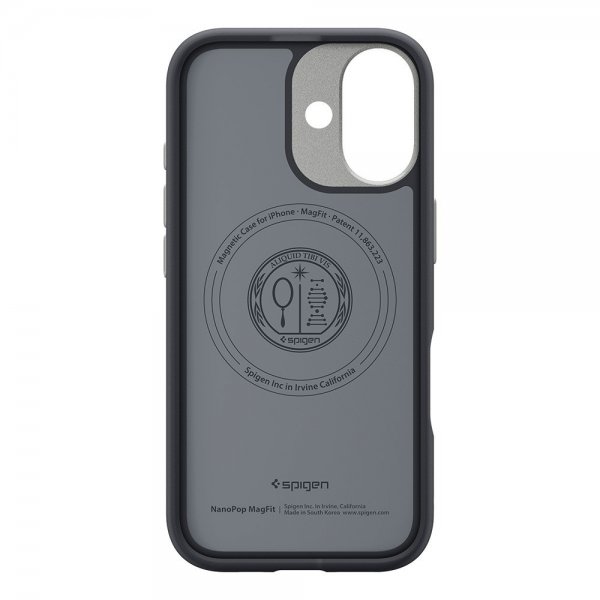 Spigen iPhone 17 -suojakuori Nano Pop MagFit Black Sesame