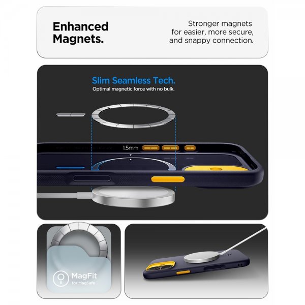 Spigen iPhone 17 Suojakuori Nano Pop MagFit Blueberry Navy