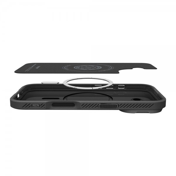 Spigen iPhone 17 -kuori Optik Armor MagFit Musta