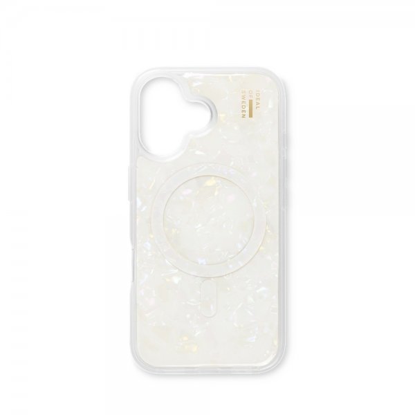 Ideal of Sweden iPhone 17 -kuori, helmiäinen kotelo, MagSafe, valkoinen