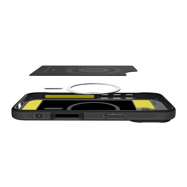 Spigen iPhone 17 -kuori Rugged Armor MagFit Matte Black
