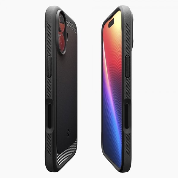 Spigen iPhone 17 -kuori Rugged Armor MagFit Matte Black