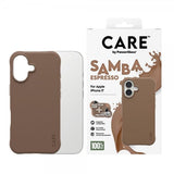 CARE by PanzerGlass iPhone 17 -kuori Samba MagSafe Espresso