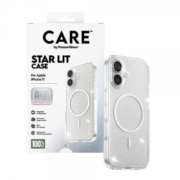 CARE by PanzerGlass iPhone 17 -kuori, Star Lit MagSafe