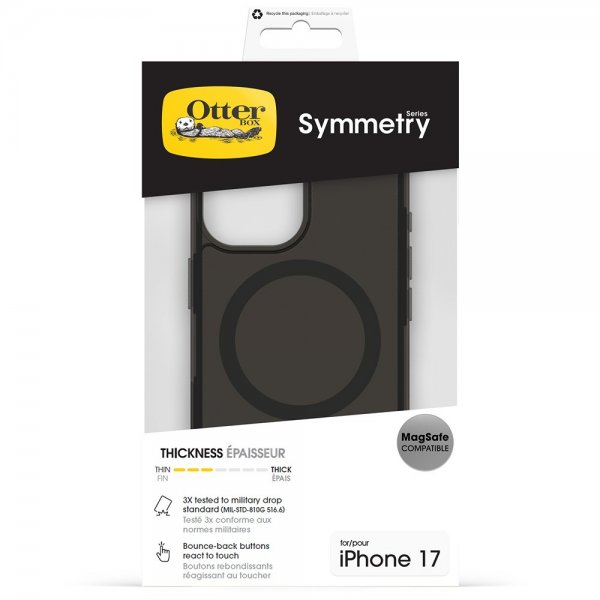Otterbox iPhone 17 -suojakuori Symmetry Clear MagSafe Black Mist