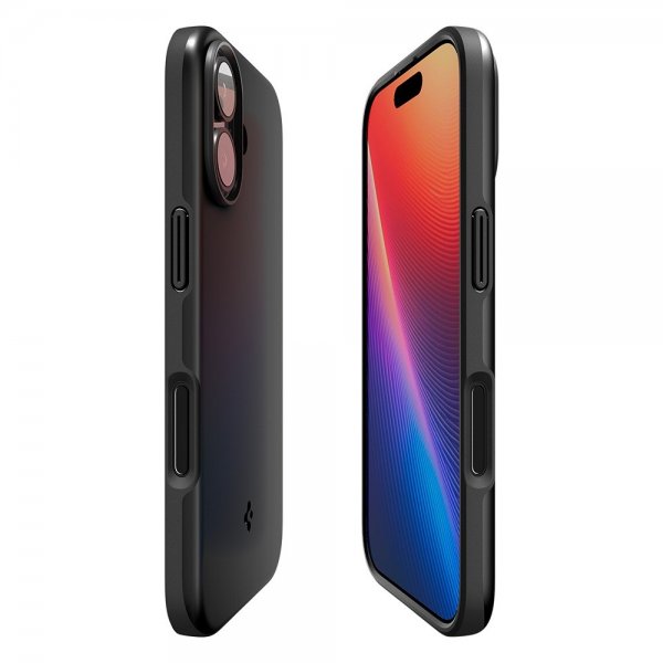 Spigen iPhone 17 -suojakuori Thin Fit MagFit, musta