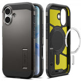 Spigen iPhone 17 -suojakuori Tough Armor T MagFit Gunmetal