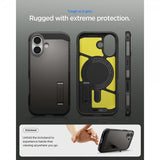 Spigen iPhone 17 -suojakuori Tough Armor T MagFit Gunmetal