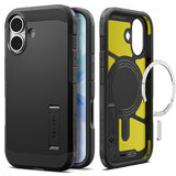 Spigen iPhone 17 -kuori Tough Armor T MagFit Musta