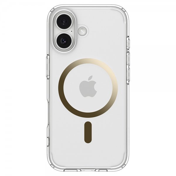 Spigen iPhone 17 -suojakuori Ultra Hybrid MagFit Clear Gold