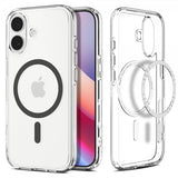 Spigen iPhone 17 -suojakuori Ultra Hybrid MagFit Clear Graphite