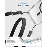 Spigen iPhone 17 -suojakuori Ultra Hybrid MagFit Clear Graphite