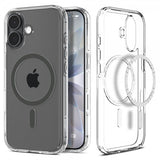 Spigen iPhone 17 -suojakuori Ultra Hybrid MagFit Clear Graphite