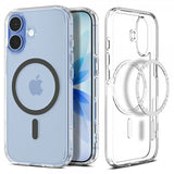 Spigen iPhone 17 -suojakuori Ultra Hybrid MagFit Clear Graphite