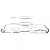 Spigen iPhone 17 -suojakuori Ultra Hybrid MagFit Clear Graphite