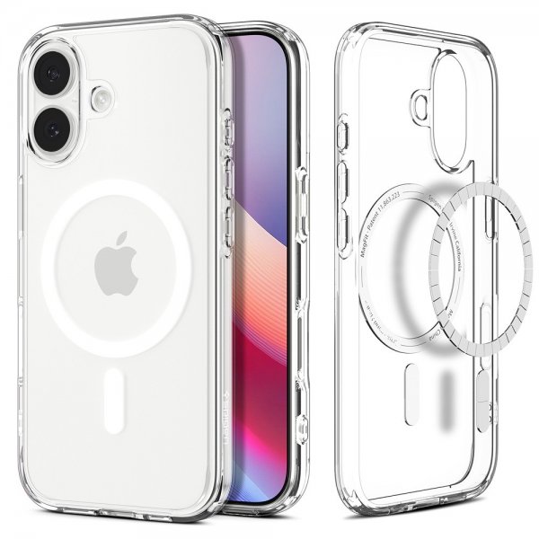 Spigen iPhone 17 -suojakuori Ultra Hybrid MagFit Clear White