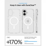 Spigen iPhone 17 -suojakuori Ultra Hybrid MagFit Clear White