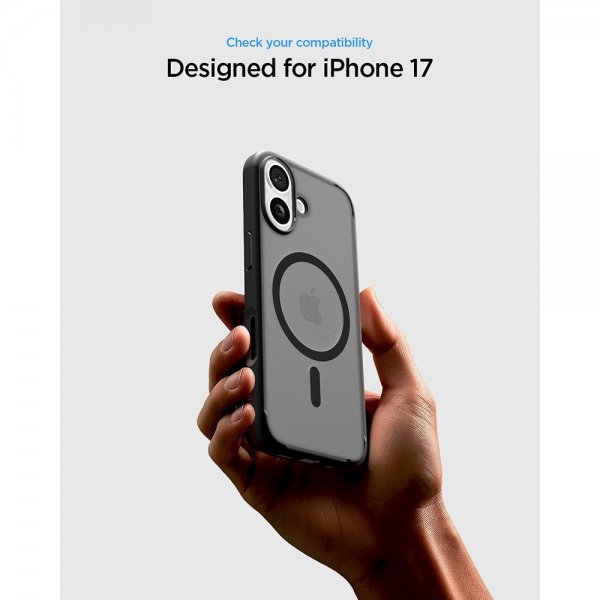 Spigen iPhone 17 -suojakuori Ultra Hybrid MagFit Frost Black