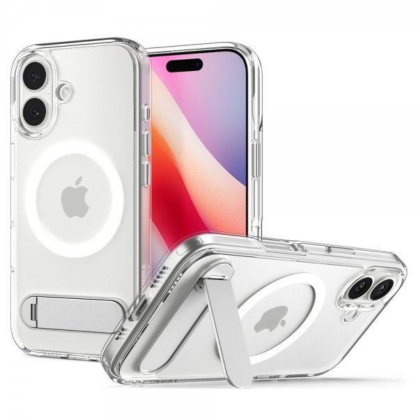 Spigen iPhone 17 -suojakuori Ultra Hybrid S MagFit Clear White