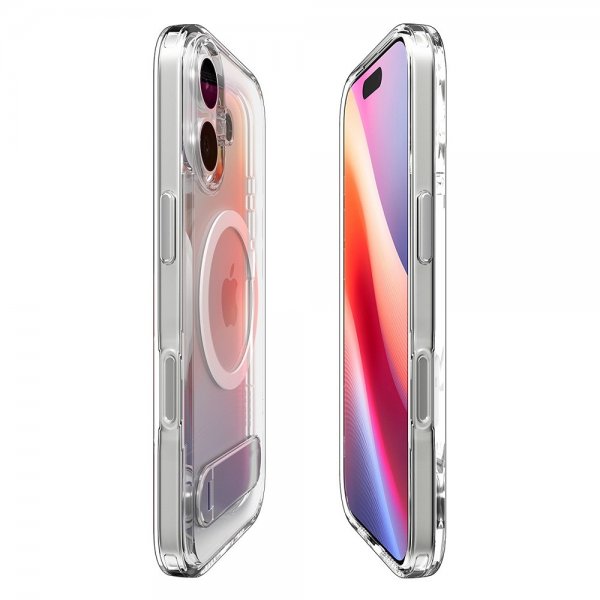 Spigen iPhone 17 -suojakuori Ultra Hybrid S MagFit Clear White