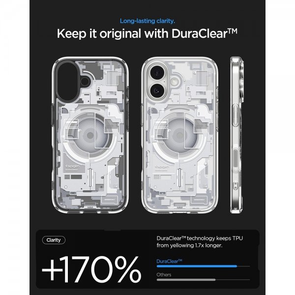 Spigen iPhone 17 -suojakuori Ultra Hybrid Zero One MagFit, valkoinen