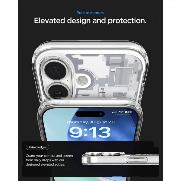 Spigen iPhone 17 -suojakuori Ultra Hybrid Zero One MagFit, valkoinen