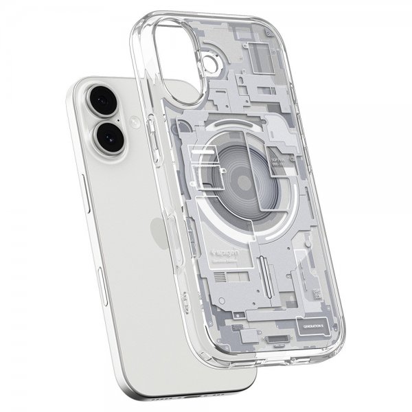 Spigen iPhone 17 -suojakuori Ultra Hybrid Zero One MagFit, valkoinen