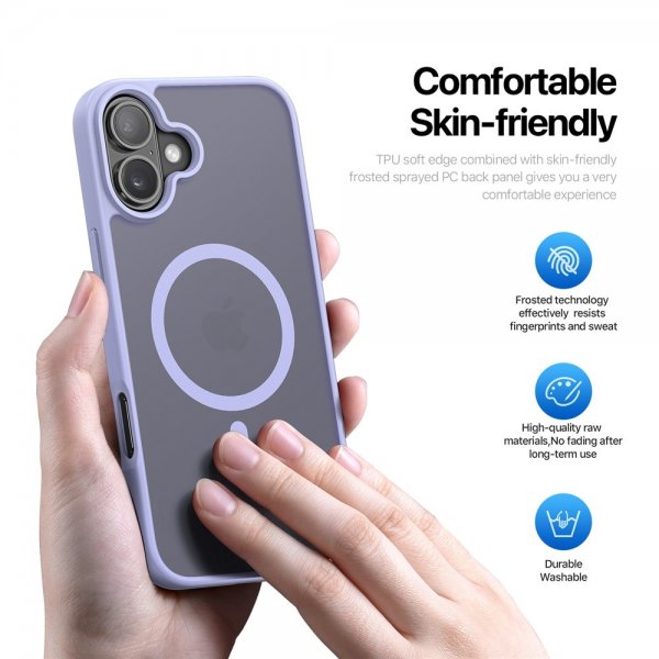 Dux Ducis iPhone 17 -kuori Yind Series MagSafe Violetti