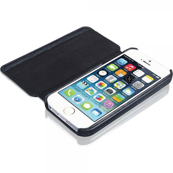 KAVAJ iPhone 5/5S/SE 2016 Kotelo Dallas Musta