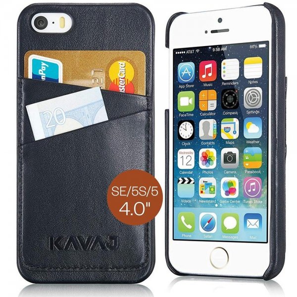 Kavaj iPhone 5/5S/SE 2016 Kuori Tokyo Musta