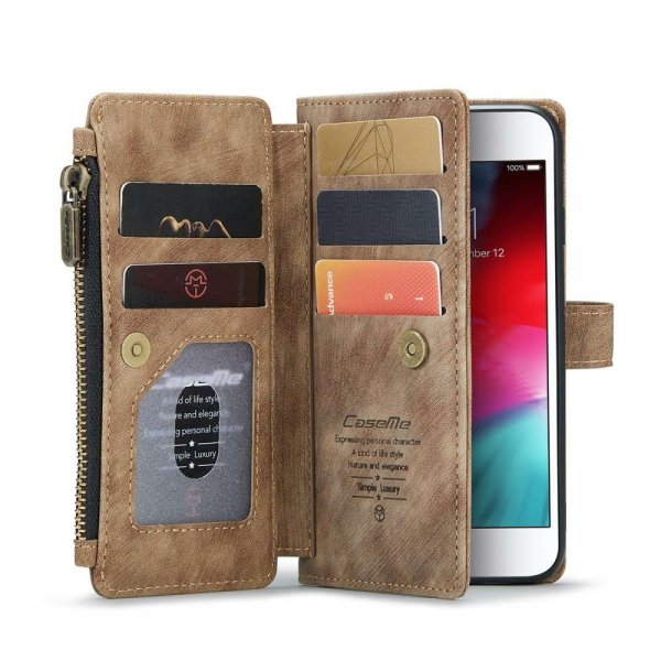 CaseMe iPhone 6/6S/7/8/SE suojakuori C30 Series Ruskea