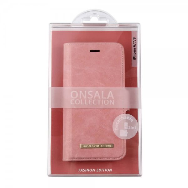 Onsala iPhone 6/6S/7/8/SE Suojakotelo Fashion Edition, Irrotettava kuori, Dusty Pink