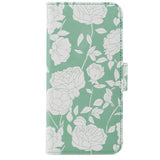 holdit iPhone 6/6S/7/8/SE suojakuori lompakkokotelo Green Flowers
