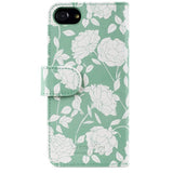 holdit iPhone 6/6S/7/8/SE suojakuori lompakkokotelo Green Flowers