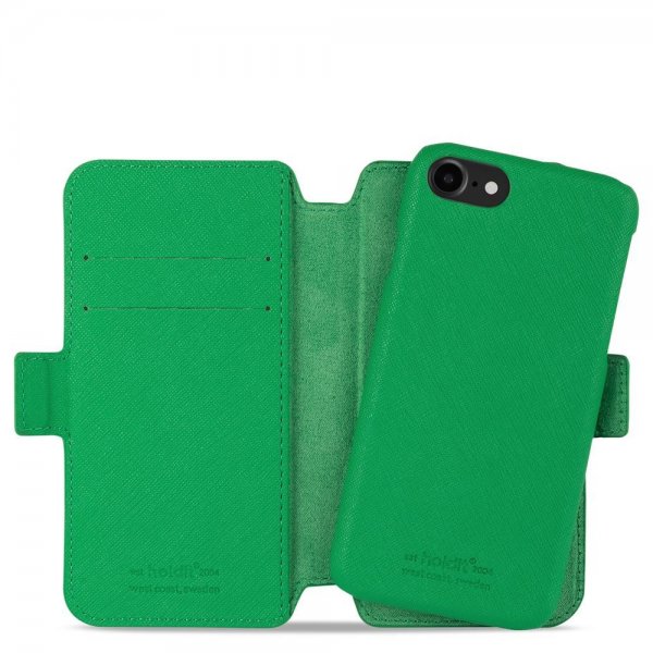 holdit iPhone 6/6S/7/8/SE suojakuori Wallet Case Magnet Stockholm Grass Green